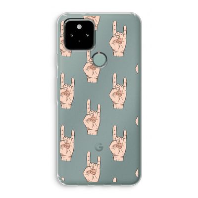Rock: Google Pixel 5 Transparant Hoesje
