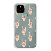 Rock: Google Pixel 5 Transparant Hoesje
