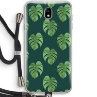 Monstera leaves: Samsung Galaxy J7 (2017) Transparant Hoesje met koord