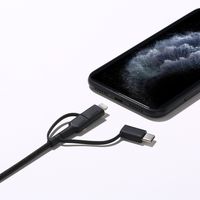 Aukey 3-in-1 kabel USB-A naar USB-C Micro USB en lightning 1.2m - CB-BAL5 - thumbnail