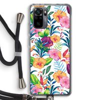 Tropisch 2: Xiaomi Redmi Note 10 Pro Transparant Hoesje met koord