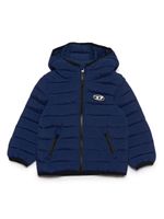 Diesel Kids veste matelassée à patch logo - Bleu