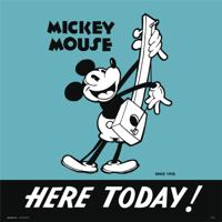 Kunstdruk Disney Mickey 90 I 30x30cm