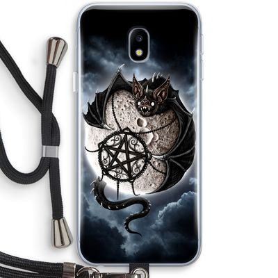 Volle maan: Samsung Galaxy J3 (2017) Transparant Hoesje met koord