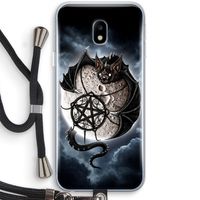 Volle maan: Samsung Galaxy J3 (2017) Transparant Hoesje met koord