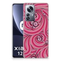 Xiaomi 12 Pro Hoesje maken Swirl Pink - thumbnail