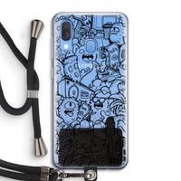 Vexx Black City : Samsung Galaxy A40 Transparant Hoesje met koord