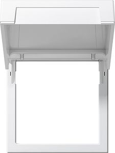 Tussenring 45X45MM klapdeksel Gira zuiver wit mat 55 265827