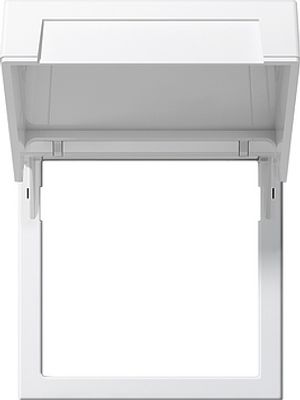 Tussenring 45X45MM klapdeksel Gira zuiver wit mat 55 265827