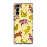 Cute Tigers and Leopards: Samsung Galaxy S21 Transparant Hoesje