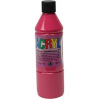 Acryl Verf, primair rood, 500 ml/ 1 fles