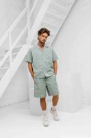 Lacoste Striped Zomerset Heren Groen/Wit - Maat S - Kleur: Groen | Soccerfanshop