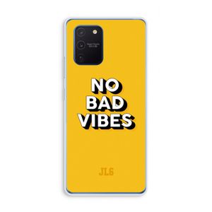 No Bad Vibes: Samsung Galaxy Note 10 Lite Transparant Hoesje