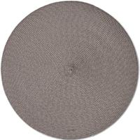 Diner placemats rond - mokka bruin - geweven - Dia 38 cm - Tafel - Borden onderleggers