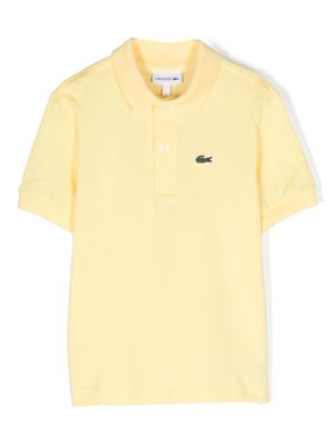 Lacoste Kids polo à logo brodé - Jaune