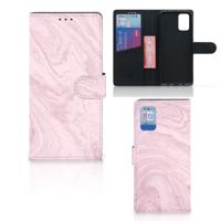 Samsung Galaxy A02s | M02s | Bookcase | Marble Pink - Origineel Cadeau Vriendin