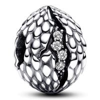 Pandora 792962C01 Bedel Game of Thrones Sparkling Dragon Egg zilver-zirconia wit - thumbnail