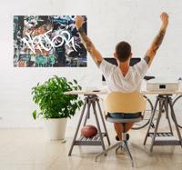 Gepersonaliseerde graffiti poster