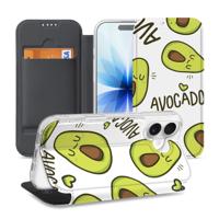 Apple iPhone 17 Book | Wallet Case | Avocado Singing