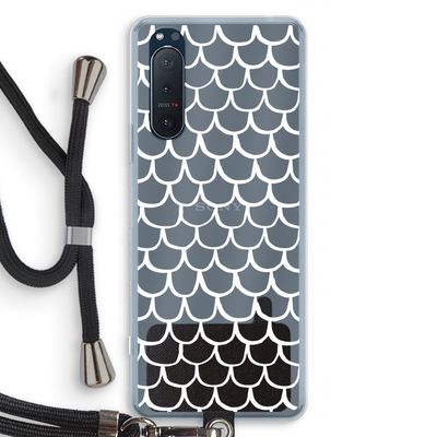 Dakpannetjes: Sony Xperia 5 II Transparant Hoesje met koord
