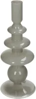 Kersten kandelaar glas rond 9x22.5cm ivoor
