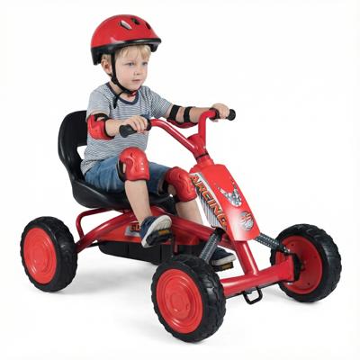 Kinderkarts Fietsen met Verstelbare Stoelen en Rugleuningen-Rood