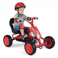 Kinderkarts Fietsen met Verstelbare Stoelen en Rugleuningen-Rood