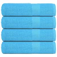 VidaXL Douchehanddoeken 4 st 70x140 cm 360 g/m² 100% katoen turquoise
