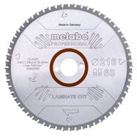 Metabo Accessoires Cirkelzaagblad | "Laminate Cut Prof" | 254x30mm | Z66 FZ/TZ 0° - 628446000