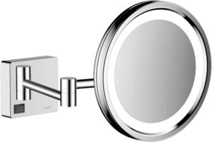 Hansgrohe AddStoris make-up spiegel met LED verlichting 21,7x39,3x21,7cm chroom