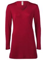 Nachthemd Zijde Wol Engel Natur Kleur Bordeauxrood Maat 42/44 - Large