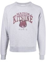 Maison Kitsuné sweat en coton à logo imprimé - Gris - thumbnail