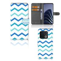 OnePlus 10 Pro | Telefoon Hoesje | Zigzag Blauw