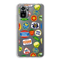 Fruitsticker: Xiaomi Redmi Note 10S Transparant Hoesje