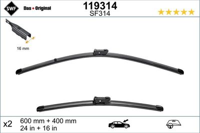 Set 2 Wissers Swf Visioflex 119314