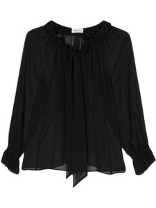 P.A.R.O.S.H. chemise en crêpe de chiffon - Noir