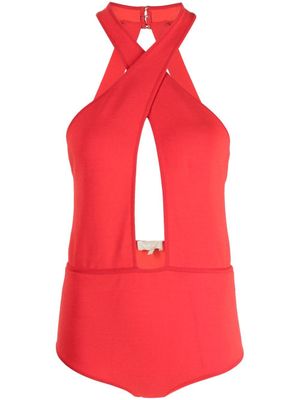 Elie Saab body à dos nu - Rouge