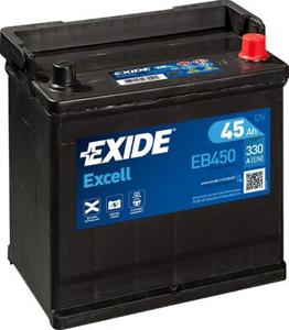 Exide Excell EB450 voertuigaccu Sealed Lead Acid (VRLA) 45 Ah 12 V 330 A Auto