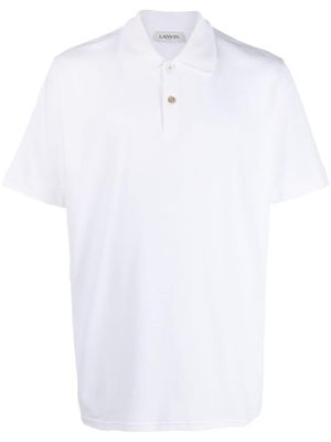 Lanvin polo en coton à manches courtes - Blanc