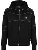 Balmain hoodie en néoprène à fermeture zippée - Noir - thumbnail