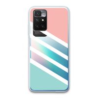 Strepen pastel: Xiaomi Redmi 10 Transparant Hoesje