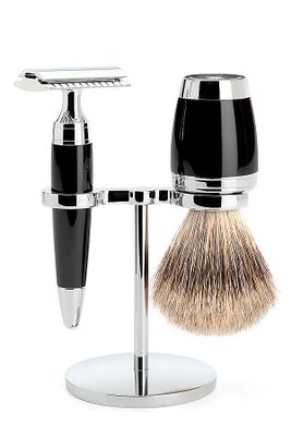 Muhle scheerset Stylo S091K76SR - Dassenhaar - Safety razor - Zwart
