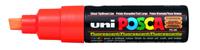 Paintmarker uni posca pc8k b schuin fluor oranje