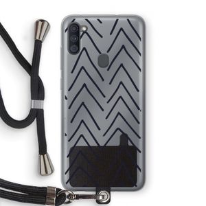 Marrakech Arrows: Samsung Galaxy A11 Transparant Hoesje met koord
