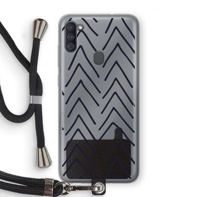 Marrakech Arrows: Samsung Galaxy A11 Transparant Hoesje met koord