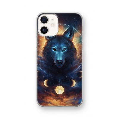 Wolf Dreamcatcher: iPhone 12 mini Transparant Hoesje