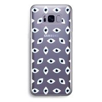 Eyes pattern: Samsung Galaxy S8 Plus Transparant Hoesje