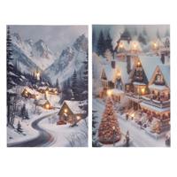 Kerst canvas LED 1,5x38x58cm