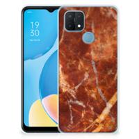 OPPO A15 | TPU | Siliconen hoesje | Marmer Bruin