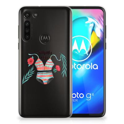 Motorola Moto G8 Power Telefoonhoesje met Naam Boho Summer Motorola Moto G8 Power Telefoonhoesje met Naam Boho Summer